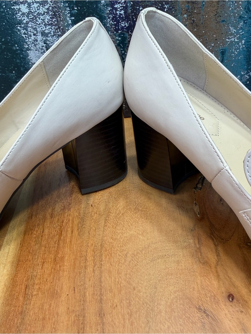 Liz Claiborne Classic 2010's‎ Off White Chain Loafer Heels 10M (GUC) - Picture 10 of 14